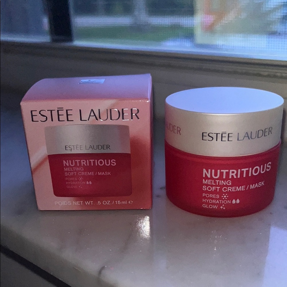 Estée Lauder Nutritious Melting Soft Creme Mask 0.5 oz pores, hydration, glow